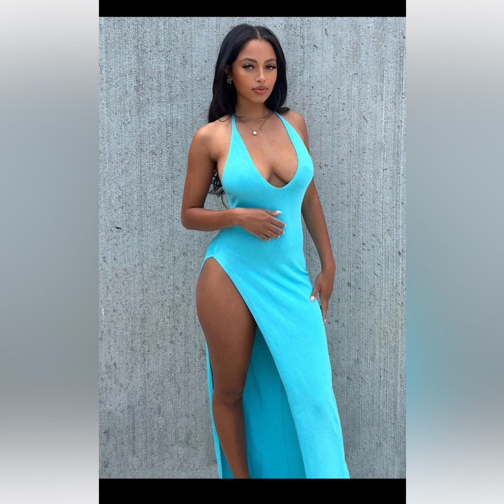 Knit maxi dress